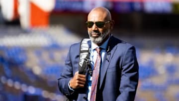 Florida Gators assistant head coach for cornerbacks Corey Raymond walks on the field during Gator Walk at Steve Spurrier Field at Ben Hill Griffin Stadium in Gainesville, FL on Saturday, November 12, 2022. [Matt Pendleton/Gainesville Sun]Ncaa Football Florida Gators Vs South Carolina Gamecocks