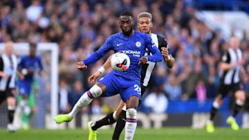 LONDON, ENGLAND - OCTOBER 19: Fikayo Tomori of Chelsea and Joelinton of Newcastle United during the Premier League match between Chelsea FC and Newcastle United at Stamford Bridge on October 19, 2019 in London, United Kingdom. (Photo by Justin Setterfield/Getty Images)