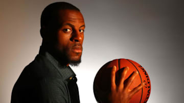 NEW YORK, NY - JUNE 23: NBA player Andre Iguodola poses for a portrait at NBPA Headquarters on June 23, 2017 in New York City. (Photo by Al Bello/Getty Images for the NBPA)