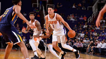 PHOENIX, AZ - OCTOBER 9: Devin Booker