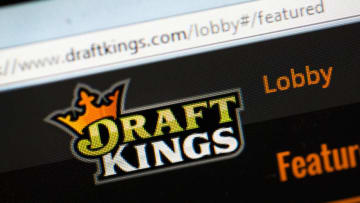 CHICAGO, IL - OCTOBER 16: The fantasy sports website DraftKings is shown on October 16, 2015 in Chicago, Illinois. DraftKings and its rival FanDuel have been under scrutiny after accusations surfaced of employees participating in the contests with insider information. An employee recently finished second in a contest on FanDuel, winning $350,000. Nevada recently banned the sites. (Photo illustration by Scott Olson/Getty Images)