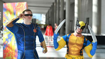 Fans cosplay as X-men (Photo by Paras Griffin/Getty Images)