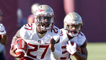 Zaquandre White #27 of the Florida State Seminoles. (Photo by Don Juan Moore/Getty Images)