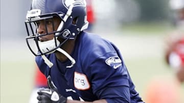 May 20, 2013; Seattle, WA, USA; Seattle Seahawks wide receiver Percy Harvin (11) participates in organized team activities at the Virginia Mason Athletic Center Mandatory Credit: Joe Nicholson-USA TODAY Sports