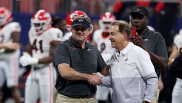 Nick Saban or Kirby Smart deserved the award Coach Prime won according to one analyst, who unlike others, didn't hate Deion Sanders winning it Mandatory Credit: Jason Getz-USA TODAY Sports