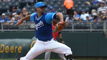 Kansas City Royals starting pitcher Jorge Lopez (52) (Photo by Keith Gillett/Icon Sportswire via Getty Images)