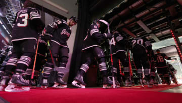 New Jersey Devils during the first period at Prudential Center on October 27, 2023 in Newark, New Jersey. (Photo by Elsa/Getty Images)