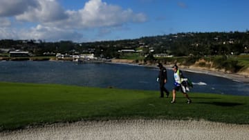 PEBBLE BEACH, CALIFORNIA - FEBRUARY 10: Phil Mickelson of the United States walks on the sixth hole during the final round of the AT&T Pebble Beach Pro-Am at Pebble Beach Golf Links on February 10, 2019 in Pebble Beach, California. (Photo by Chris Trotman/Getty Images)