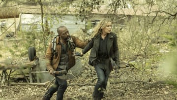 Kim Dickens as Madison Clark, Lennie James as Morgan Jones - Fear the Walking Dead _ Season 7, Episode 16 - Photo Credit: Lauren "Lo" Smith/AMC