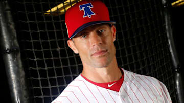 CLEARWATER, FL - FEBRUARY 20: Gabe Kapler #22 of the Philadelphia Phillies poses for a portrait on February 20, 2018 at Spectrum Field in Clearwater, Florida. (Photo by Brian Blanco/Getty Images)