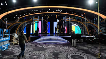 BEVERLY HILLS, CA - JANUARY 03: A view of the main stage of the 76th Annual Golden Globe Awards during a preview day at The Beverly Hilton Hotel on January 3, 2019 in Beverly Hills, California. (Photo by Kevork Djansezian/Getty Images)