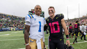 Oregon's offensive coordinator Will Stein believes former Auburn football quarterback Bo Nix will one day be a head coach at the college or NFL level (Photo by Tom Hauck/Getty Images)