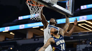 Minnesota Timberwolves, Anthony Edwards. Mandatory Credit: Jeffrey Becker-USA TODAY Sports
