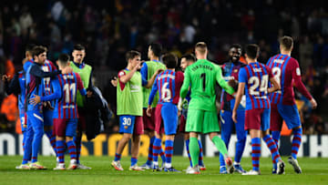 Barcelona's German goalkeeper Marc-Andre ter Stegen. (Photo by Adria Puig/Anadolu Agency via Getty Images)
