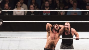 COLOGNE, GERMANY - NOVEMBER 07: Seth Rollins competes in the ring against Dean Ambrose during the WWE Live Show at Lanxess Arena on November 7, 2018 in Cologne, Germany. (Photo by Marc Pfitzenreuter/Getty Images)