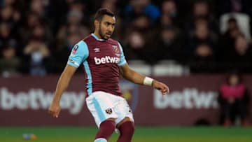 LONDON, ENGLAND - JANUARY 06: Dimitri Payet of West Ham United in action during the Emirates FA Cup Third Round match between West Ham United and Manchester City at London Stadium on January 6, 2017 in London, England. (Photo by Arfa Griffiths/West Ham United via Getty Images)