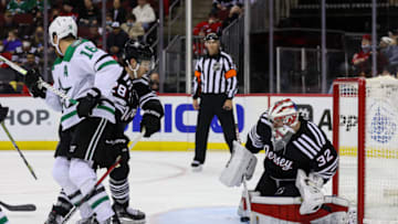 New Jersey Devils goaltender Jon Gillies (32): Ed Mulholland-USA TODAY Sports