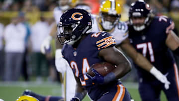 GREEN BAY, WI - SEPTEMBER 28: Jordan Howard