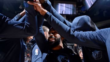 SAN ANTONIO, TX - NOVEMBER 21: Mike Conley #11 of the Memphis Grizzlies before the game against the San Antonio Spurs on November 21, 2018 at the AT&T Center in San Antonio, Texas. NOTE TO USER: User expressly acknowledges and agrees that, by downloading and/or using this photograph, user is consenting to the terms and conditions of the Getty Images License Agreement. Mandatory Copyright Notice: Copyright 2018 NBAE (Photos by Mark Sobhani/NBAE via Getty Images)