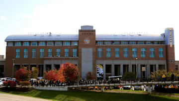 COLUMBIA, MO - OCTOBER 19: A general view of Faurot Field/Memorial Stadium during the game between the Florida Gators and the Missouri Tigers on October 19, 2013 in Columbia, Missouri. (Photo by Jamie Squire/Getty Images)