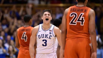 DURHAM, NC - FEBRUARY 14: Grayson Allen