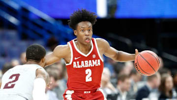 ST LOUIS, MO - MARCH 08: Collin Sexton #2 of the Alabama Crimson Tide dribbles the ball against the Texas A&M Aggies during the second round of the 2018 SEC Basketball Tournament at Scottrade Center on March 8, 2018 in St Louis, Missouri. (Photo by Andy Lyons/Getty Images)