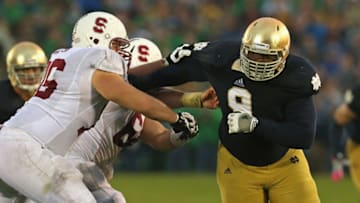Louis Nix, Notre Dame Fighting Irish. (Photo by Jonathan Daniel/Getty Images)