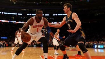 Here's Amar'e in a Knicks jersey. Credit: Adam Hunger-USA TODAY Sports
