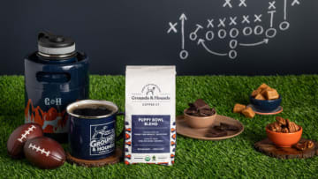 Grounds & Hounds creates the official Animal Planet Puppy Bowl Blend of coffee. Image courtesy of Grounds & Hounds