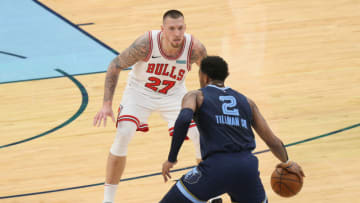 Daniel Theis, Chicago Bulls. Mandatory Credit: Nelson Chenault-USA TODAY Sports
