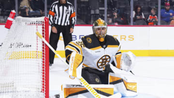 PHILADELPHIA, PA - SEPTEMBER 24: Kyle Keyser #85 of the Boston Bruins in action against the Philadelphia Flyers at the Wells Fargo Center on September 24, 2022 in Philadelphia, Pennsylvania. (Photo by Mitchell Leff/Getty Images)