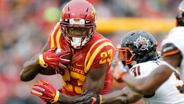 AMES, IA - NOVEMBER 11: Wide receiver Matthew Eaton