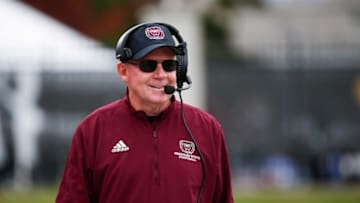 Missouri State Bears head coach Bobby Petrino during the bears win on the Western Illinois Leathernecks at Plaster Stadium on Saturday, Oct. 29, 2022.Tmsu00310