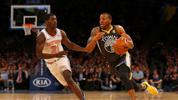 NEW YORK, NY - FEBRUARY 26: (NEW YORK DAILIES OUT) Andre Iguodala