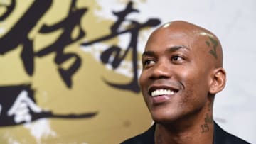 BEIJING, CHINA - JULY 30: American basketball player Stephon Marbury attends a press conference of Beijing BG Football Club ahead of the 2017/2018 Chinese Basketball Association (CBA) matches on July 30, 2017 in Beijing, China. (Photo by VCG/VCG via Getty Images)