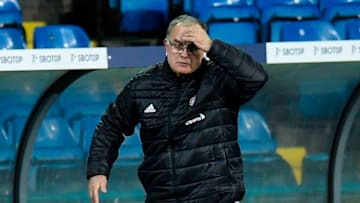 Leeds United's Marcelo Bielsa (Photo by PETER POWELL/POOL/AFP via Getty Images)