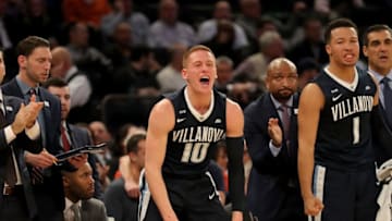 NEW YORK, NY - DECEMBER 05: Villanova celebrating against Gonzaga.