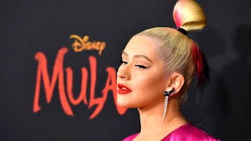 LOS ANGELES, CALIFORNIA - MARCH 09: Christina Aguilera attends the Premiere Of Disney's "Mulan" on March 09, 2020 in Los Angeles, California. (Photo by Frazer Harrison/Getty Images)