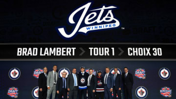 Brad Lambert (50), Winnipeg Jets. (Photo by Bruce Bennett/Getty Images)