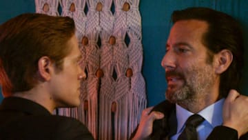 "Fire + Ashes + Legacy = Phoenix" - Ex-MI6 agent Russ Taylor (Henry Ian Cusick) recruits former Phoenix Foundation members Mac, Riley, Bozer, Matty and Desi to hunt down a bioweapon that's planned to be used by a mysterious organization for a devastating attack on a major U.S. city, on the fourth season premiere of MACGYVER, Friday, Feb. 7 (8:00-9:00 PM, ET/PT) on the CBS Television Network. Pictured: Lucas Till as Angus "Mac" MacGyver, Henry Ian Cusick as Russ Taylor. Photo: CBS ©2020 CBS Broadcasting, Inc. All Rights Reserved