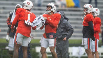 Robby Ashford seemingly shaded former Auburn football head coach Bryan Harsin following the Tigers' A-Day spring game on April 8 Mandatory Credit: The Montgomery Advertiser