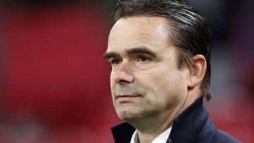 Ajax technical director Marc Overmars during the Second round Dutch Cup match between Ajax Amsterdam and Go Ahead Eagles Deventer at the Johan Cruijff Arena on October 31, 2018 in Amsterdam, The Netherlands(Photo by VI Images via Getty Images)