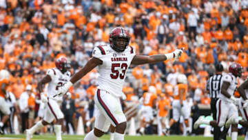 Ernest Jones #53 of the South Carolina Gamecocks. (Photo by Silas Walker/Getty Images)