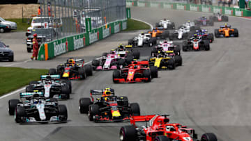 MONTREAL, QC - JUNE 10: Sebastian Vettel of Germany driving the (5) Scuderia Ferrari SF71H (Photo by Mark Thompson/Getty Images)