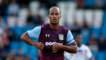 TELFORD, ENGLAND - JULY 12: Gabriel Agbonlahor of Aston Villa during the Pre-Season Friendly between AFC Telford United and Aston Villa at New Bucks Head Stadium on July 12, 2017 in Telford, England. (Photo by Malcolm Couzens/Getty Images)