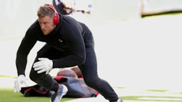 HOUSTON, TEXAS - JANUARY 03: J.J. Watt #99 of the Houston Texans in action against the Tennessee Titans during a game at NRG Stadium on January 03, 2021 in Houston, Texas. (Photo by Carmen Mandato/Getty Images)