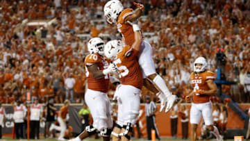 Jake Majors, Bijan Robinson, Texas Football (Photo by Tim Warner/Getty Images)