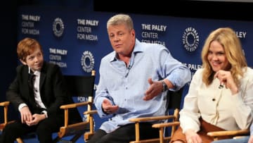 BEVERLY HILLS, CA - SEPTEMBER 08: (L-R) Jack Gore, Michael Cudlitz and Mary McCormack from "The Kids Are Alright" appear on stage at The Paley Center of Media's 2018 PaleyFest Fall TV Previews - ABC at The Paley Center for Media at The Paley Center for Media on September 8, 2018 in Beverly Hills, California. (Photo by David Livingston/Getty Images)
