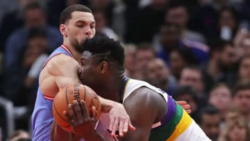 Zach LaVine, Zion Williamson, Chicago Bulls (Photo by Jonathan Daniel/Getty Images)
