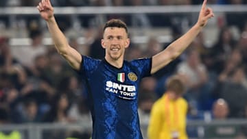 ROME, ITALY - MAY 11: Ivan Perisic of FC Internazionale celebrates after scoring goal 2-3 during the Coppa Italia Final match between Juventus and FC Internazionale at Stadio Olimpico on May 11, 2022 in Rome, Italy. (Photo by Giuseppe Bellini/Getty Images)
